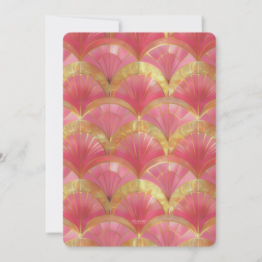 Cocktail rose C'est mon invitation d'anniversaire (Dos)