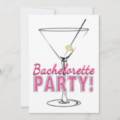 Cocktail rose, invitations de partie de (Dos)