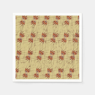 Cocktail servet met stof patroon ontwerp