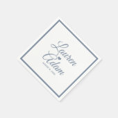 Cocktail servetten | Eenvoudig script hart (Stofbl (Hoek)