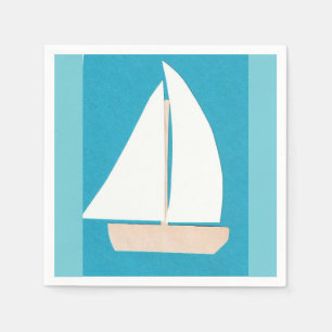Cocktail servetten met Sailboat Design