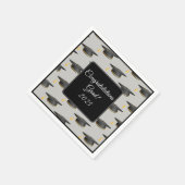 Cocktail Size-Graduation Cap servetten (Hoek)