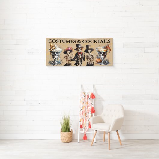 Cocktail skeletten dansen formele smoking Hallowee Spandoek (Insitu)