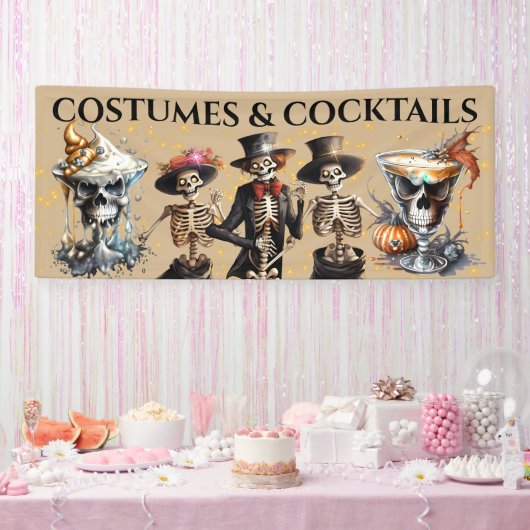Cocktail skeletten dansen formele smoking Hallowee Spandoek (Feest)