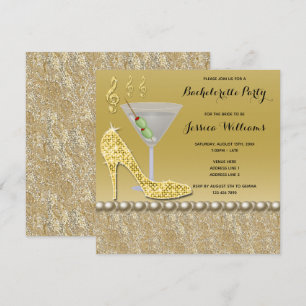 Cocktail & Stiletto Bachelorette-feest Kaart