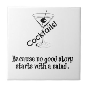 Cocktail Story Tegeltje
