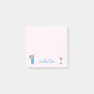 Cocktail Time Martini Tropical Punch Post-It Note