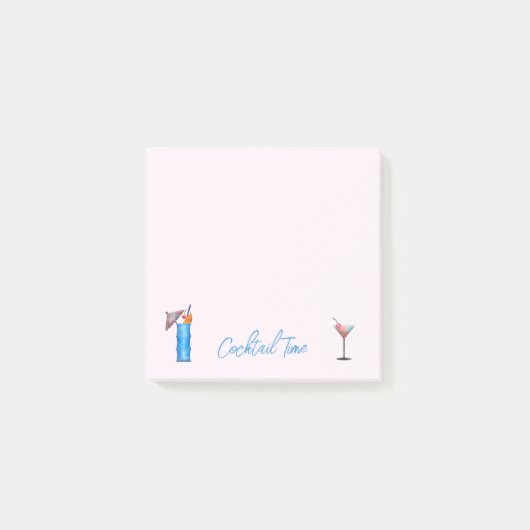 Cocktail Time Martini Tropical Punch Post-It Note (Devant)