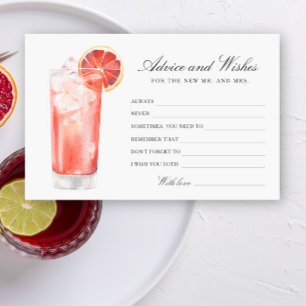 Cocktail - Trouwfeest Advies en Wensen Briefpapier