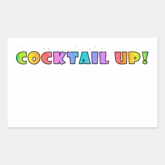 COCKTAIL UP ! AUTOCOLLANT (Devant)