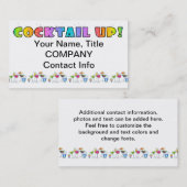 COCKTAIL UP ! CARTES DE VISITE (Devant / Derrière)