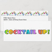 COCKTAIL UP ! INVITATION DES PARTIS (Devant / Derrière)