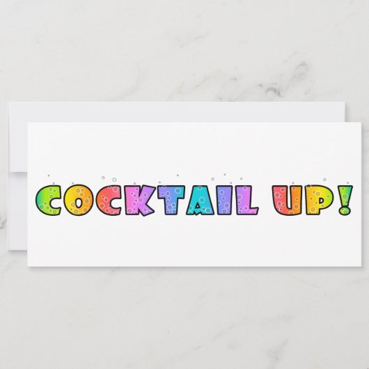 COCKTAIL UP ! INVITATION DES PARTIS (Devant)