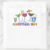 COCKTAIL UP ! STICKER EN VERRE (Sac)