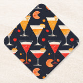  cocktail uur kartonnen onderzetters (Voorkant)