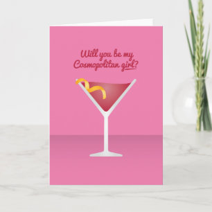 Cocktail Valentijn: word jij mijn kosmopoliet? Feestdagen Kaart