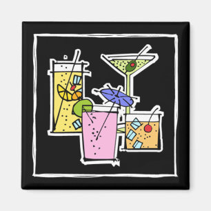 Cocktail Variety Kitchen Magnet Magneet