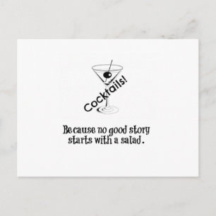 Cocktail Verhaal Briefkaart