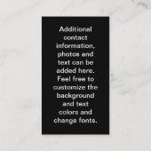 COCKTAIL VERS LE HAUT DE CARTE DE VISITE EN VERRE (Dos)