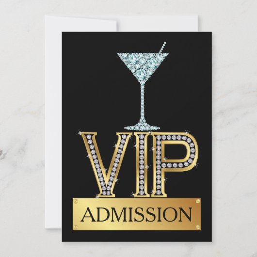 Cocktail VIP Admission Invitation (Devant)