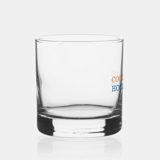 Cocktail voor Hockey Game Custom Team Kleuren Whisky Glas (Rechts)