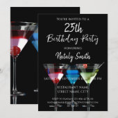 Cocktailfeest Kaart (Voorkant / Achterkant)