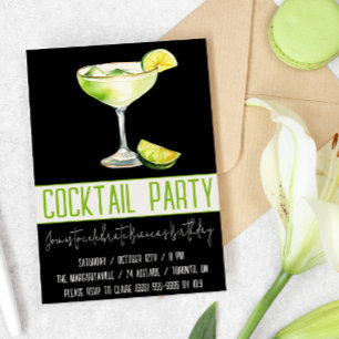 Cocktailfeest, Margarita, Drank, Verjaardagsfeest Kaart
