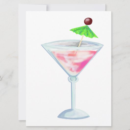 cocktailparty kaart (Voorkant)