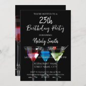 Cocktailparty Kaart (Voorkant / Achterkant)