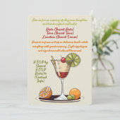 cocktailparty kaart (Staand voorkant)