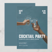 Cocktailparty Uitnodiging (Voorkant / Achterkant)