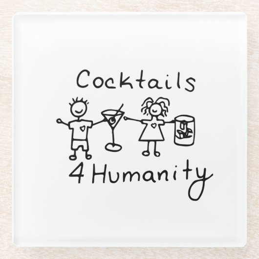 Cocktails4Humanitaire Onderzetter (Voorkant)