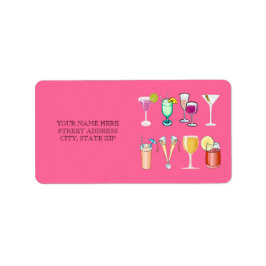 Cocktails Adres Mailing Labels