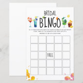 Cocktails Amusants | Carte de jeu de Bingo (Devant / Derrière)