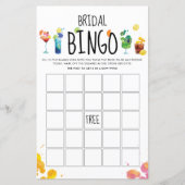 Cocktails Amusants | Carte de jeu de Bingo (Devant)