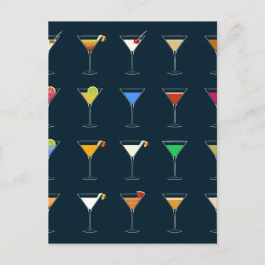 Cocktails Briefkaart (Voorkant)