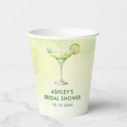 Cocktails Brunch & Bubbly Bruidsfeestje Papieren Bekers (Voorkant)