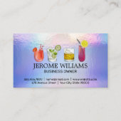 Cocktails | Carte de visite de barman de mixologie (Devant)