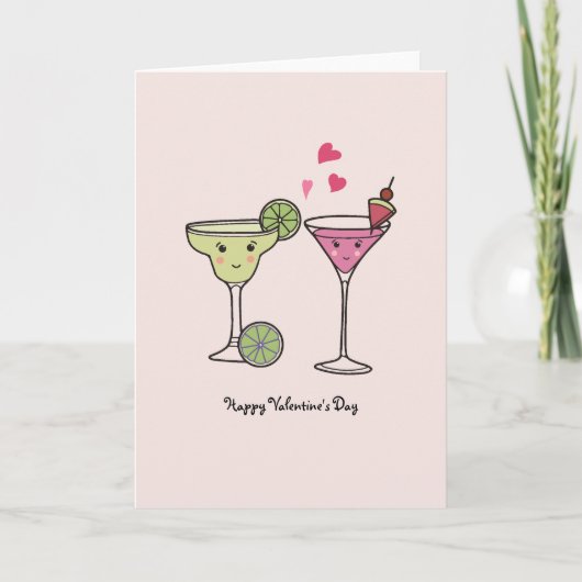 Cocktails Carte Saint-Valentin - Pour les amoureux (Devant)