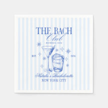 Cocktails Club Bachelorette Party Blauw