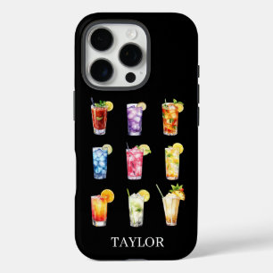 Cocktails Cocktails Cocktails Monogram iPhone 16 Pro Hoesje