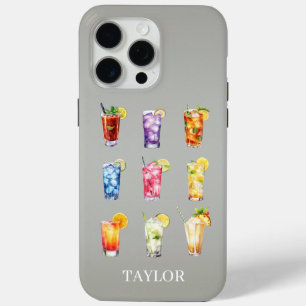 Cocktails Cocktails Cocktails Monogram iPhone 15 Pro Max Hoesje