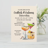 Cocktails & Costumes Invitation (Debout devant)