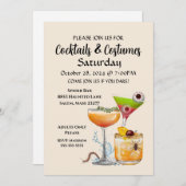 Cocktails & Costumes Invitation (Devant / Derrière)