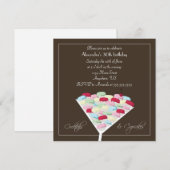 Cocktails & Cupcakes Birthday Invitation Kaart (Voorkant / Achterkant)
