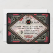 Cocktails de costumes Invitation d'Halloween au di (Dos)