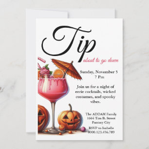 Cocktails éffrayants Invitation Modèle Halloween