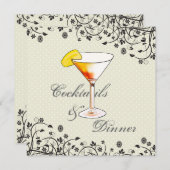 Cocktails en avondeten kaart (Voorkant / Achterkant)