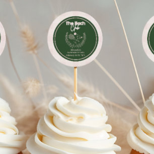 Cocktails en Country Clubs Bachelorette Ronde Sticker