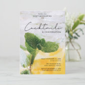 Cocktails en gesprek kaart (Staand voorkant)